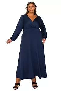 Plus Sophia Surplice Dress