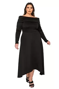 Plus Lyra Off Shoulder Maxi Dress