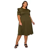 Plus Aleyna Flare Dress