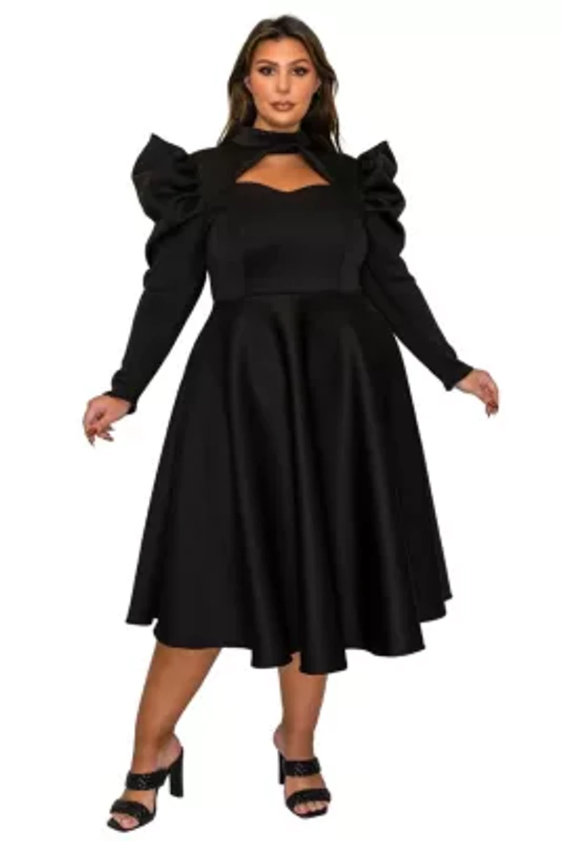 Plus Isabella Neoprene Statement Dress