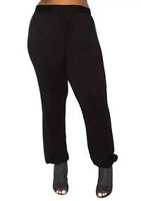 Sequin Side Contrast Jogger