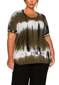 Hand Tie Dye DBL Binding S/S Tee
