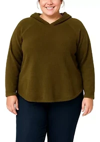 Feather Cozy Rib Hoodie Long Sleeve