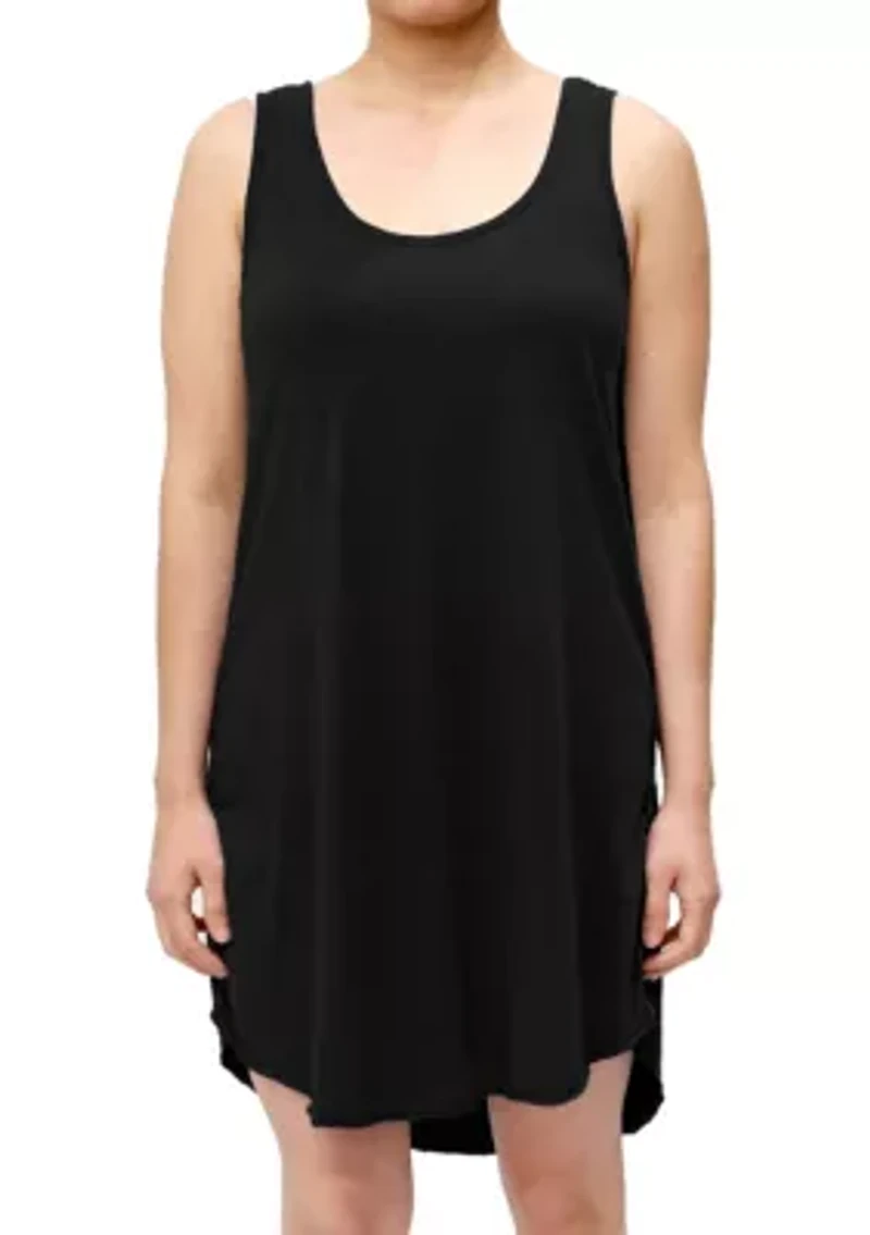 Cotton Jersey Hi Lo Eyelet Tank