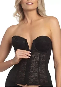 Dominique Francesca Lace Front Closure Strapless Bra