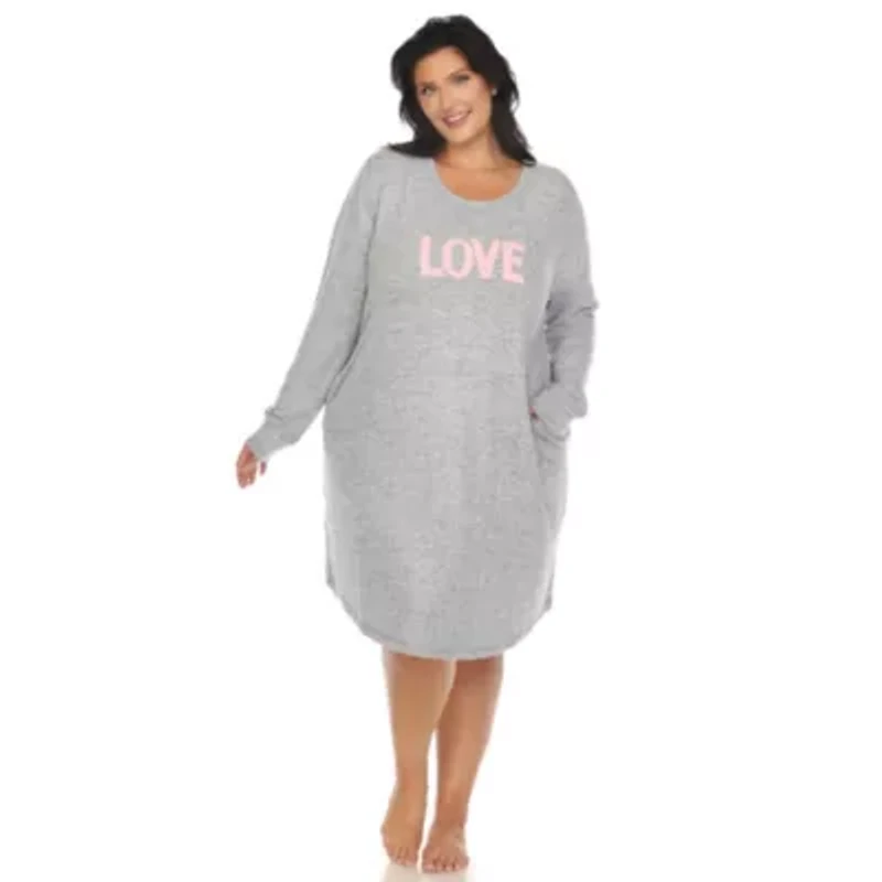 Plus Long Sleeve Sleep Shirt