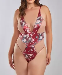 Sahe Plus Micro Floral and Soft Mesh Teddy