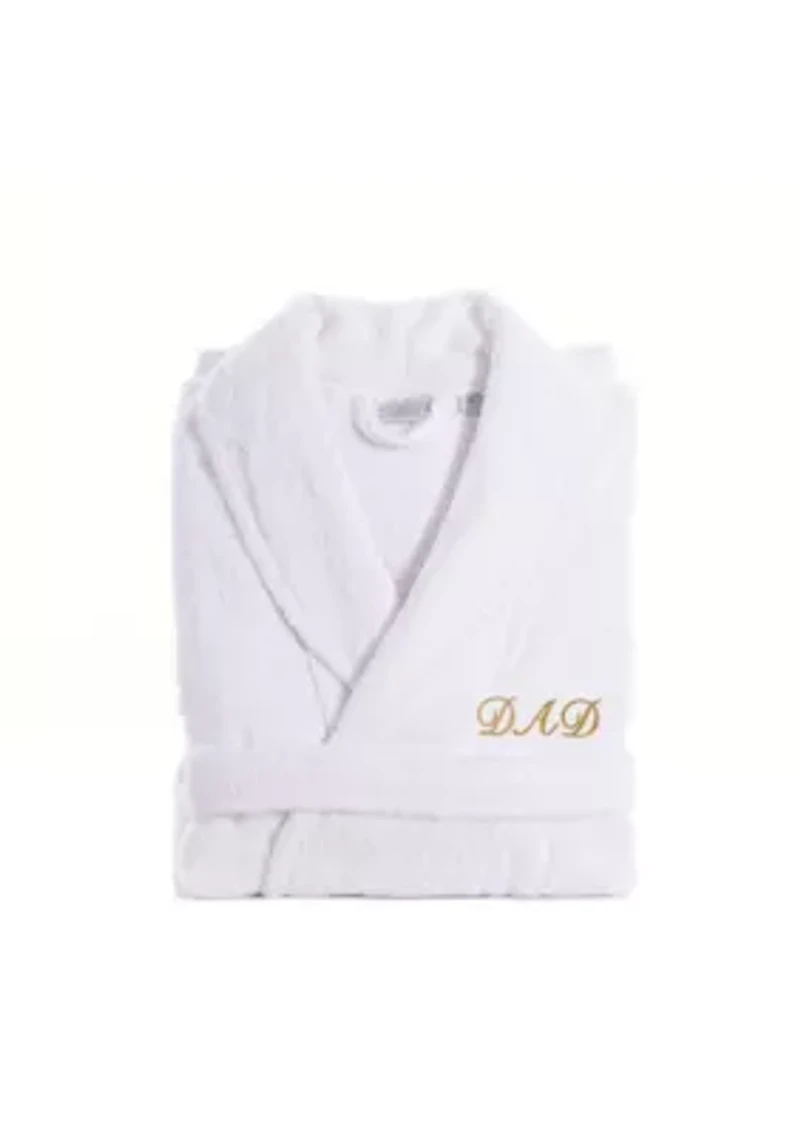 Terry Bathrobe Embroidered with Dad Design