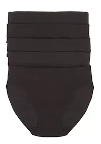 Pima Cotton Hi-Cut Underwear 5-Pack