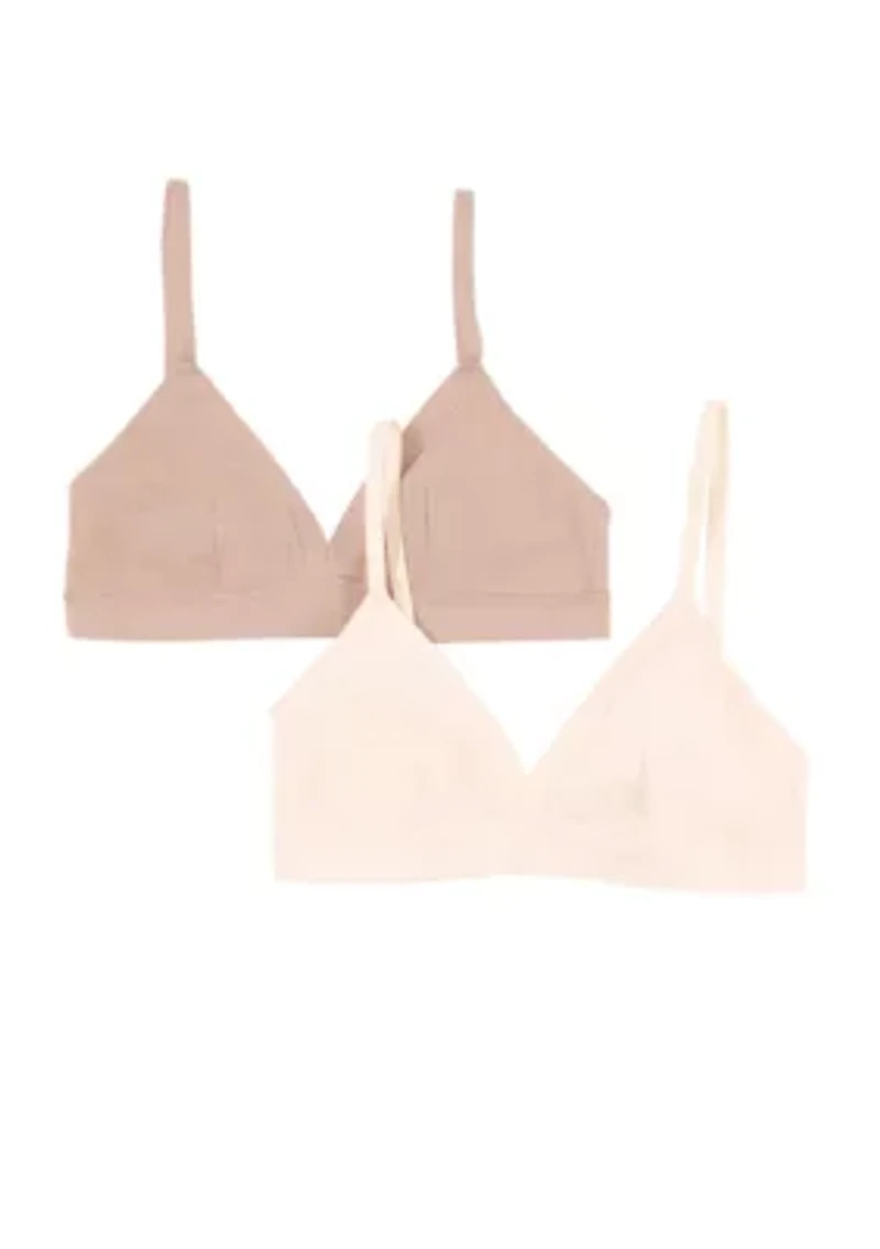 Pima Cotton Bralette 2-Pack