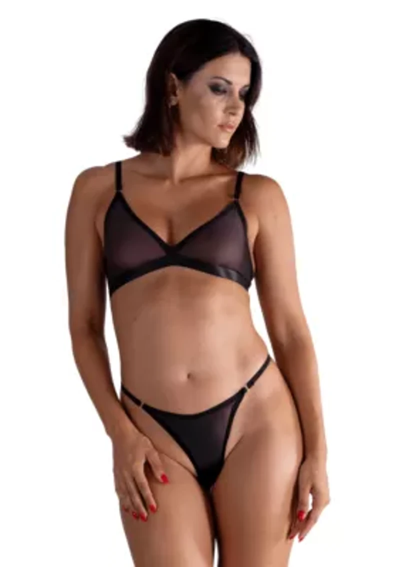 Lustrous Sheer Micro G-string Thong