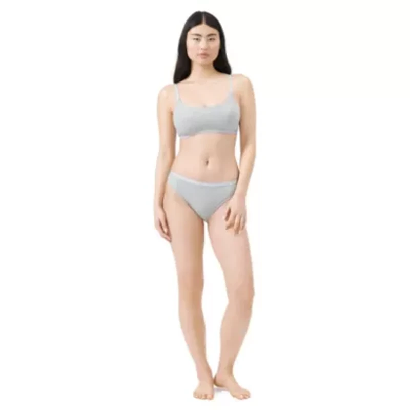 Essentials cotton scoop bralette w/ removable cookies