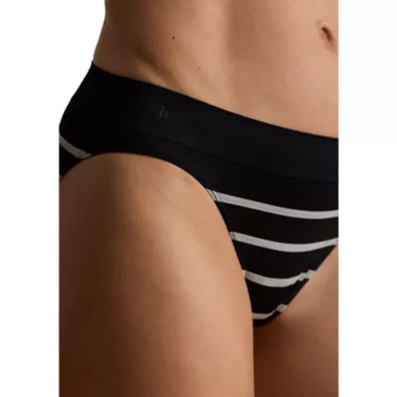 Seamless Striped Jersey Bikini Brief