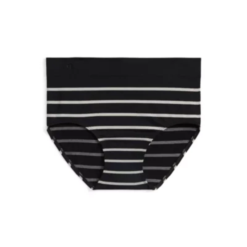 Seamless Striped Jersey High-Rise Brief