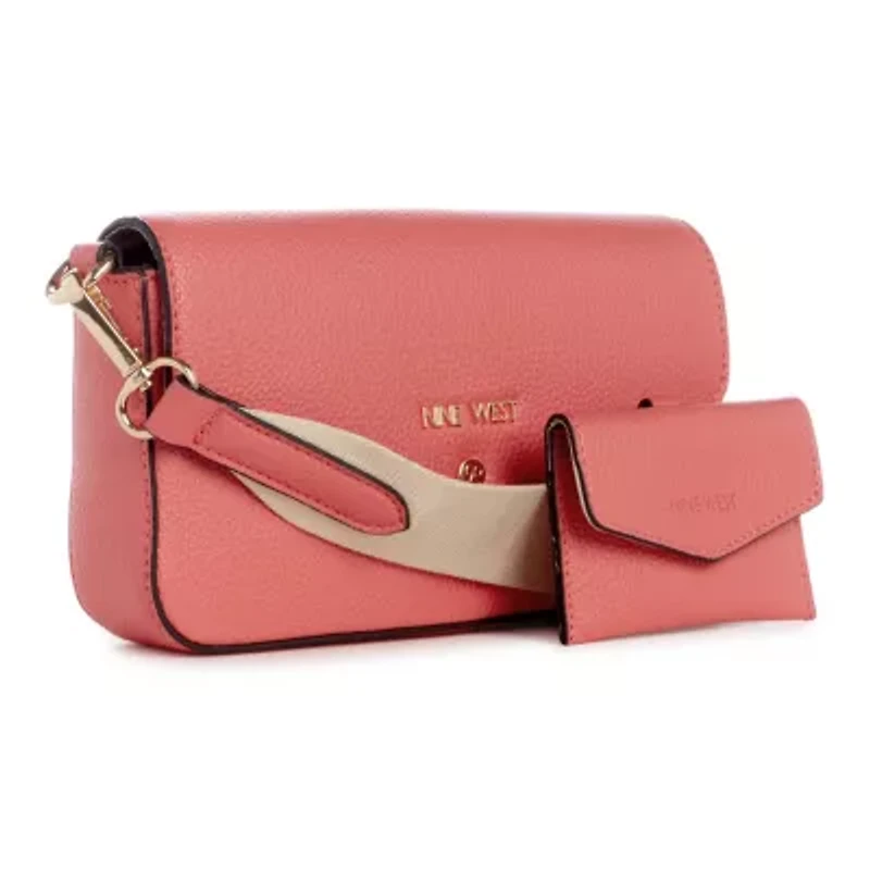 peaches crossbody flap with card case