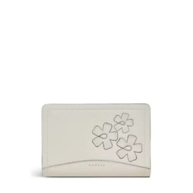 The Chancery - Cutwork Floral Medium Zip Around Purse