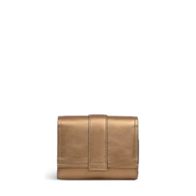 Sloane Mews - Metallic Medium Flapover wallet