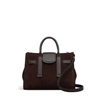 St Pancras Lane Suede Small Open Top Grab