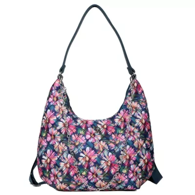 Quilted Nylon HOBO W/CHAIN & CB STRAP