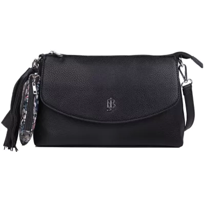 FLAP CROSSBODY WITHCOIN PURSE AND TASSEL