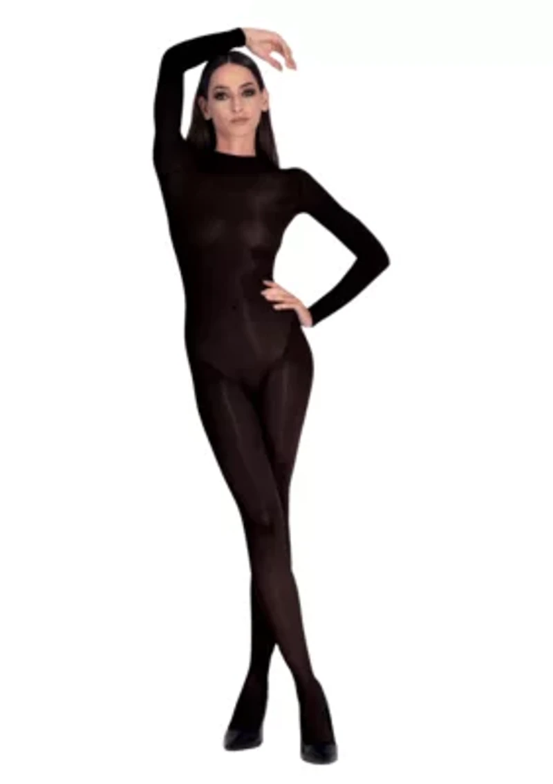 Lustrous Silky Shiny Sheer Bodystocking