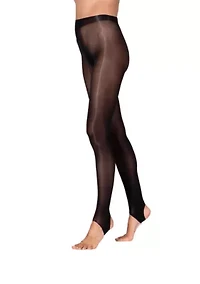 Lustrous Silky Shiny 40 Denier Stirrup Pantyhose Stockings Tights