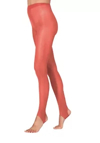 Lustrous Silky Shiny 40 Denier Stirrup Pantyhose Stockings Tights