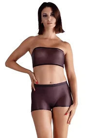 Lustrous Sheer Boyshort Pantyhose Stockings Tights