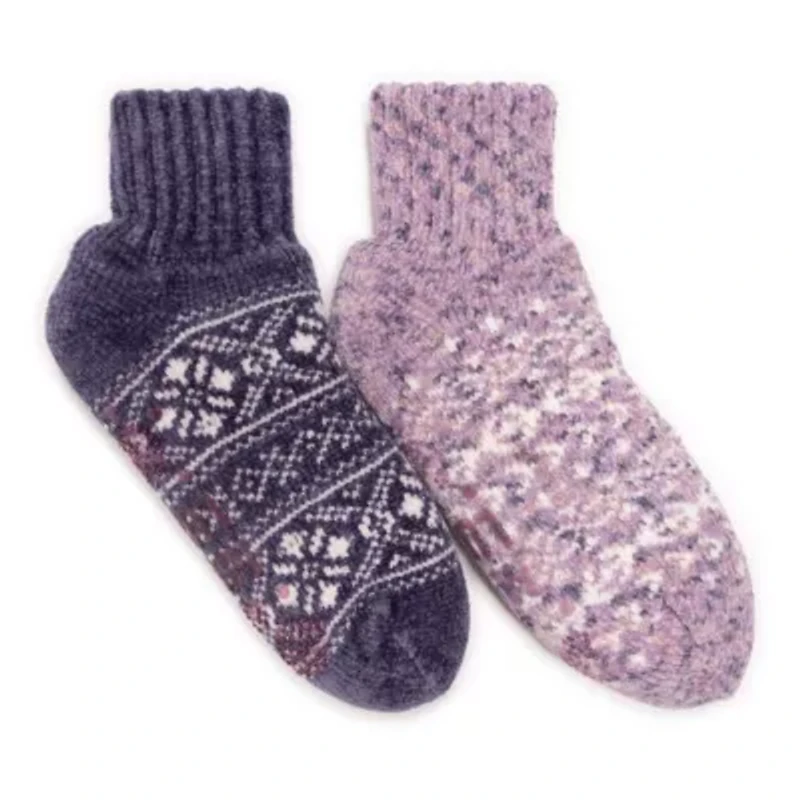 Womens 2 pack Chenille Cabin Socks