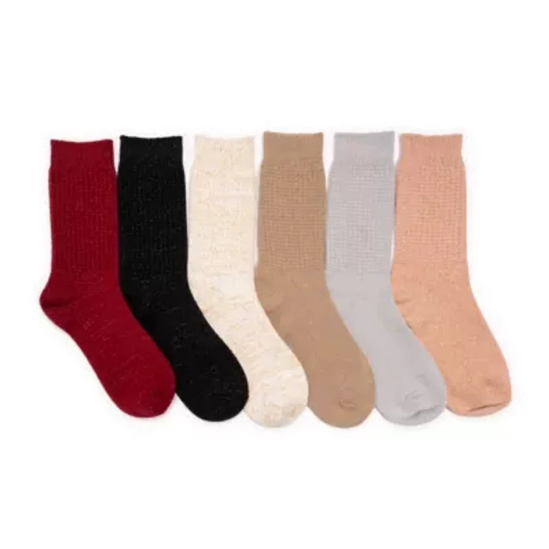 Womens Microfiber Boot Socks (6 Pack)