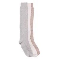 Womens 3 Pair Pack Knee High Socks