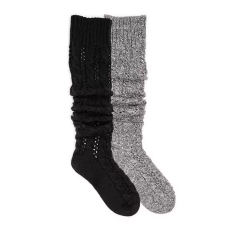 Slouch Knit Cable 2 Pair Pack