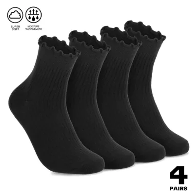 TIMBERLAND 4 PACK RUFFLE SOFT HIGH QUARTER