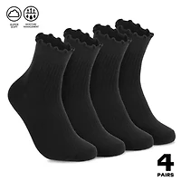 TIMBERLAND 4 PACK RUFFLE SOFT HIGH QUARTER