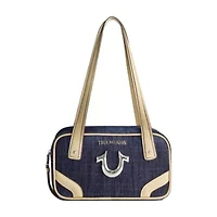True Religion Small Denim Bowling Satchel