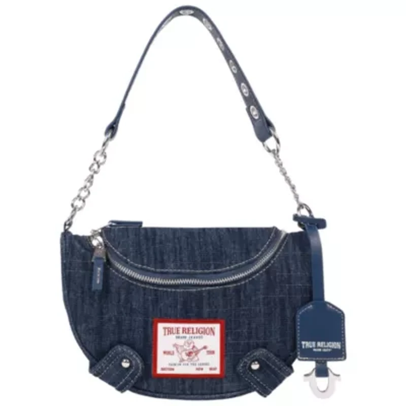 True Religion Chain Handle Denim Hobo