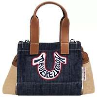 True Religion Retro Horseshoe Denim Mini Tote