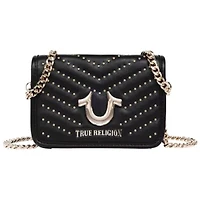 True Religion Horseshoe Multi Stud Flap Crossbody