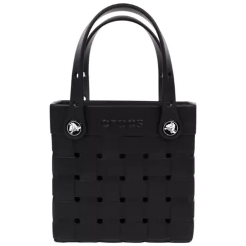 Crocs Small Woven Style Crocssbody Tote with Top Handles and removeable strap