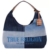 True Religion Patchwork Denim Hobo Bag