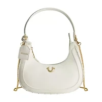 True Religion Zip Top Crescent Hobo Bag