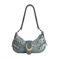 True Religion Multi-Strap Denim Shoulder Bag