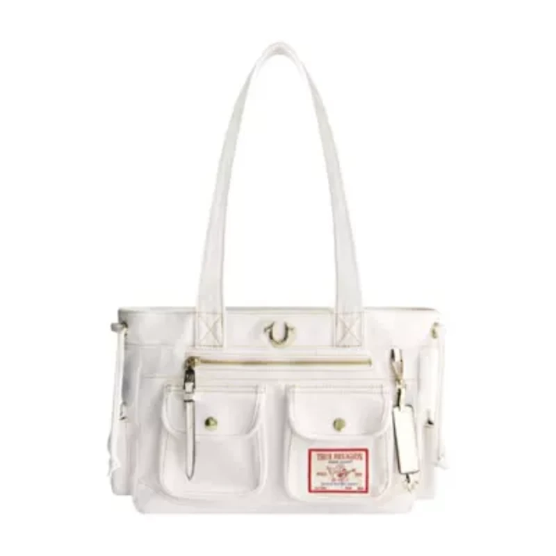 True Religion Multi-Pocket Denim Tote
