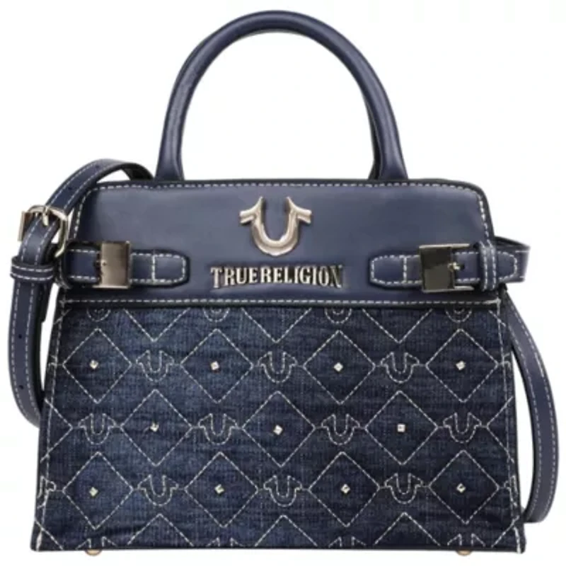 True Religion Studded Denim Tote