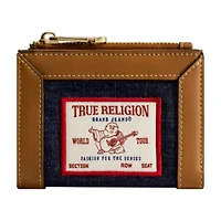 True Religion Buddha Patch Small Denim Wallet