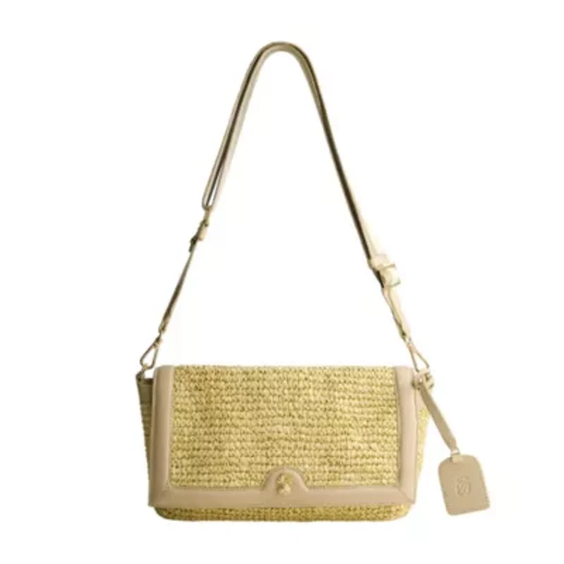 Tommy Bahama Soft Straw Long Flap Crossbody