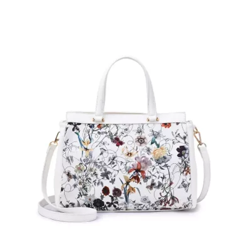 Stellan Floral Print Satchel Bag