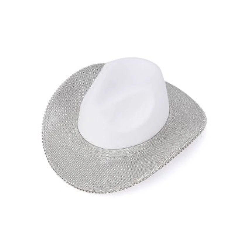 Women's Cowboy Hat With Rhinestone Brim