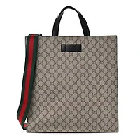 Gucci Two-Way Tote Bag GG Supreme -FINAL SALE NO RETURNS