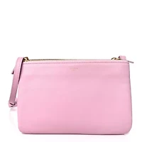 Celine Lambskin Small Trio Crossbody Bag Fuchsia -FINAL SALE NO RETURNS